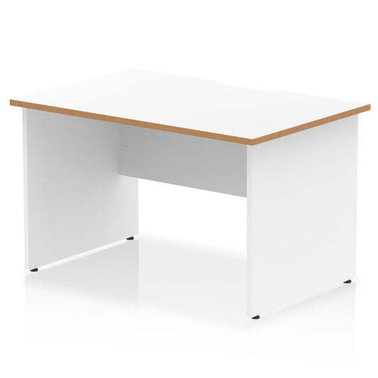 Impulse Scalloped Edge Straight Desk Panel End Leg - 1200mm - Multiple Colour Options
