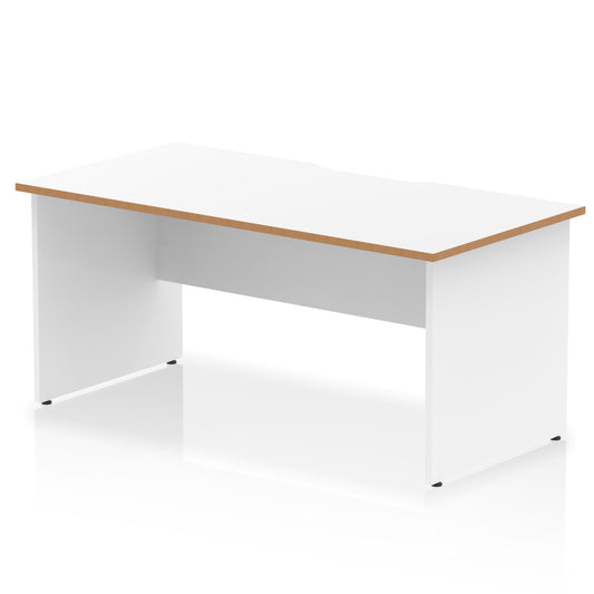 Impulse Scalloped Edge Straight Desk Panel End Leg - 1600mm - Multiple Colour Options