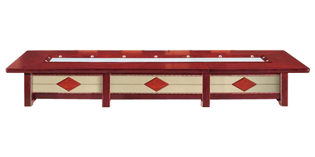 Luxury Executive Boardroom Table with Cream Leather Paneling - 4800mm / 5000mm / 5200mm / 5400mm / 5600mm / 5800mm / 6000mm - UT3B48