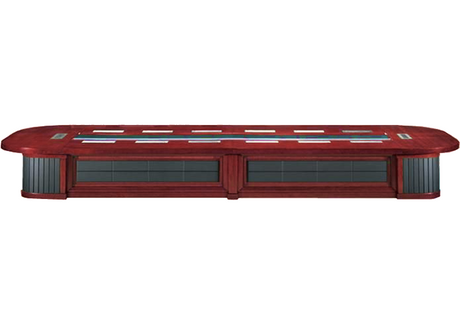 Extra Large Luxury Boardroom Table with Black Leather Panelling - 5600mm / 5800mm / 6000mm / 6200mm / 6400mm / 6600mm / 6800mm / 7000mm - UT8868