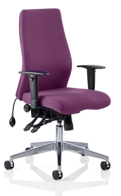 Onyx Fabric Ergonomic Posture Office Chair - Recommended by Leading UK Chiropractor Doctor