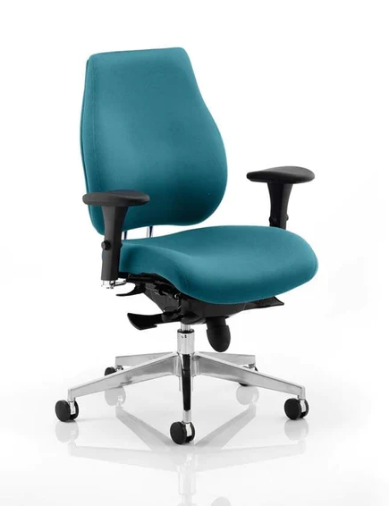 Chiro Plus Fabric Ergonomic Office Chair - Recommended by Leading UK Chiropractor Doctor