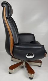 Black Leather Luxury Executive Office Chair - YS1505A