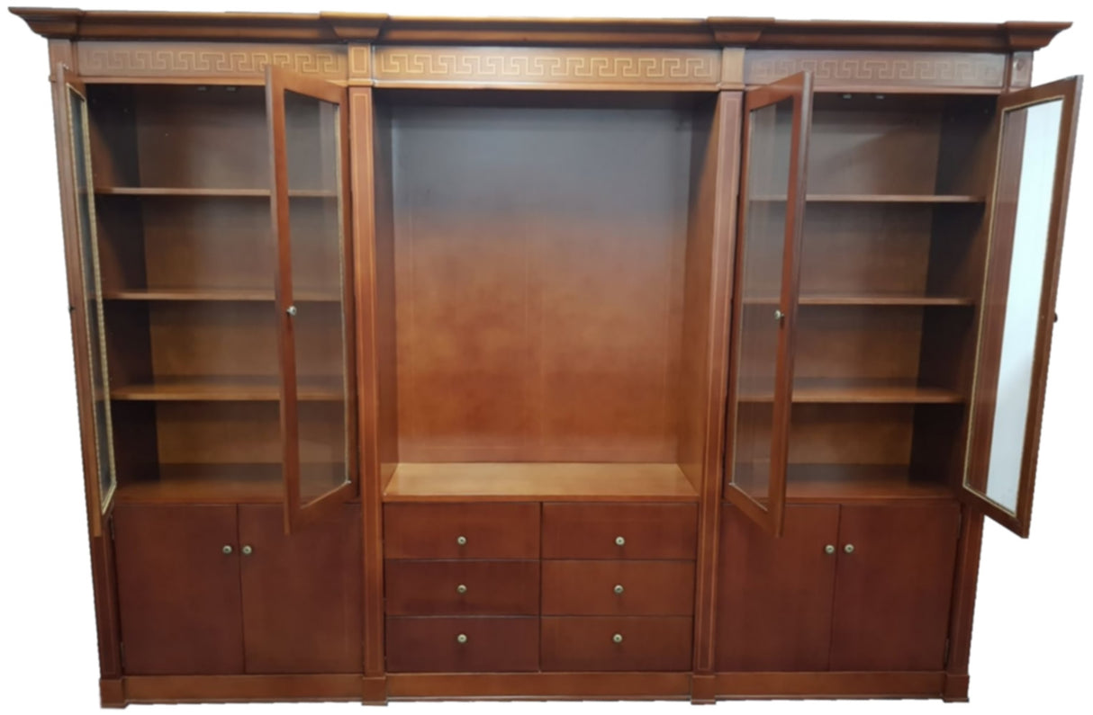 Solid Wood Executive Bookcase - 3000mm - Ex Display Unit