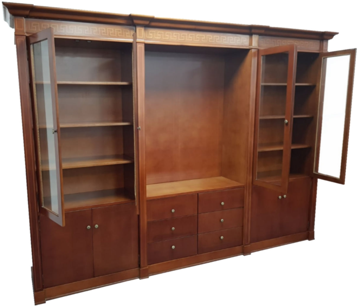 Solid Wood Executive Bookcase - 3000mm - Ex Display Unit