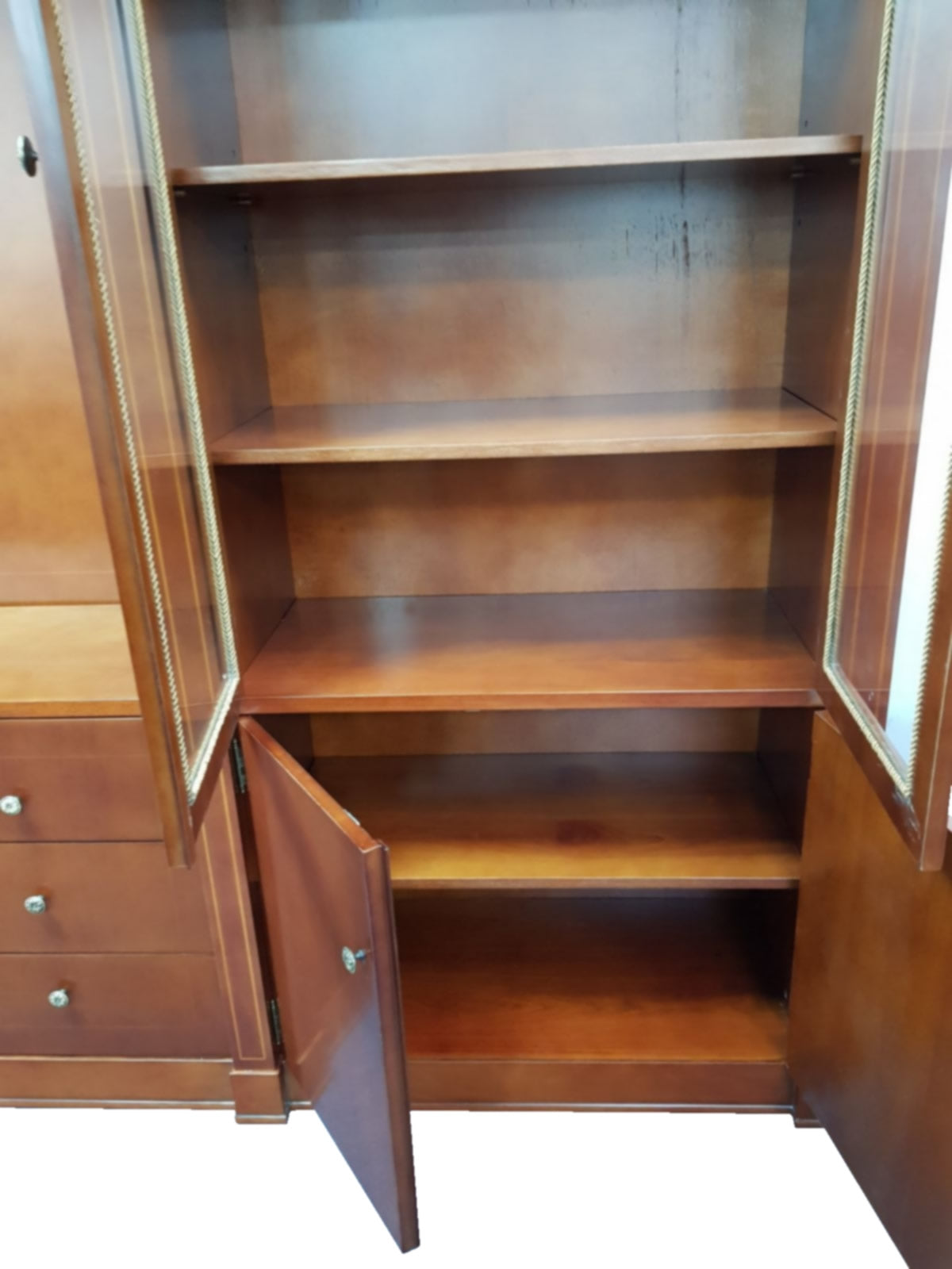 Solid Wood Executive Bookcase - 3000mm - Ex Display Unit