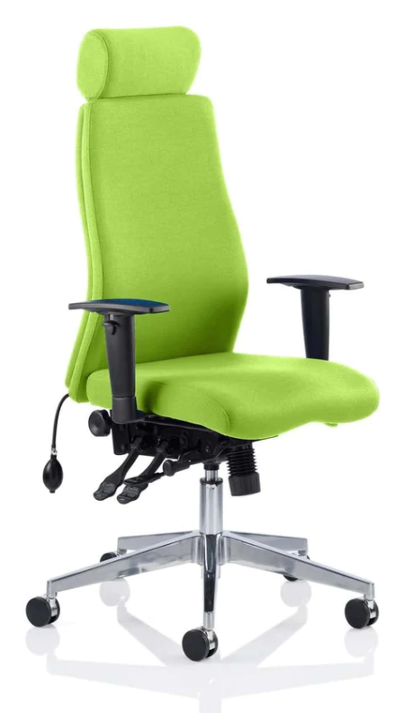 Onyx Fabric Ergonomic Posture Office Chair - Recommended by Leading UK Chiropractor Doctor