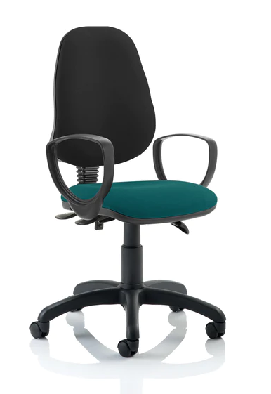 Eclipse 3 Plus Fabric Operator Office Chair - Optional Colour and Armrests
