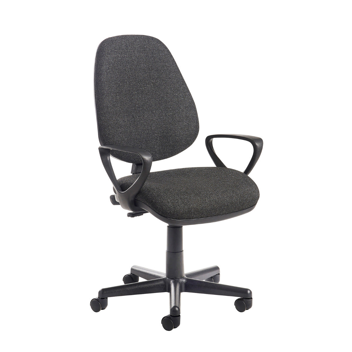 Bilbao Budget Operator Chair - Charcoal or Blue Option - No Arms, Fixed Arms or Height Adjustable Arm Option
