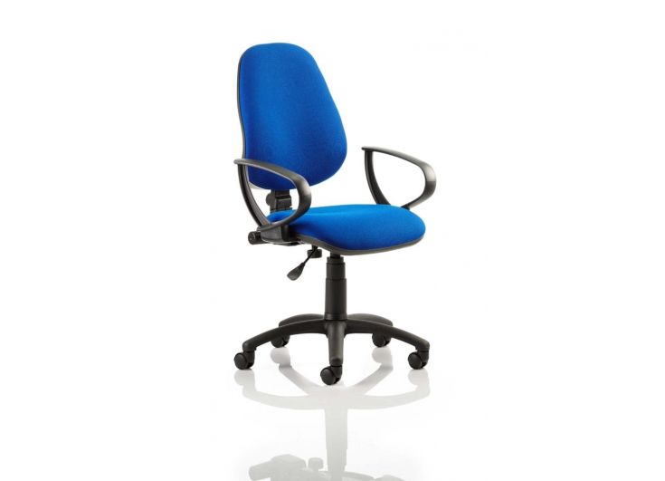 Eclipse 1 Plus Fabric Operator Office Chair - Optional Colour and Armrests