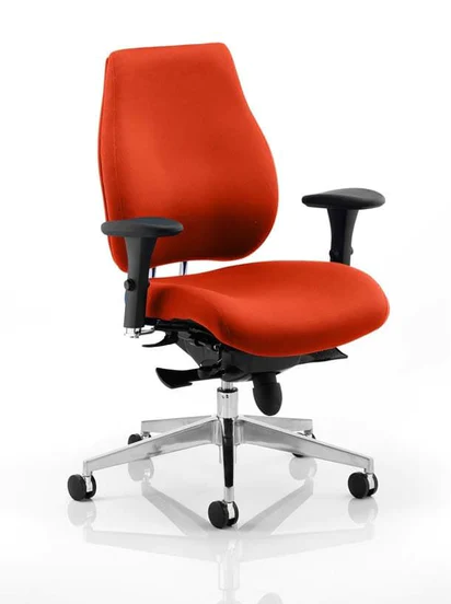 Chiro Plus Fabric Ergonomic Office Chair - Recommended by Leading UK Chiropractor Doctor