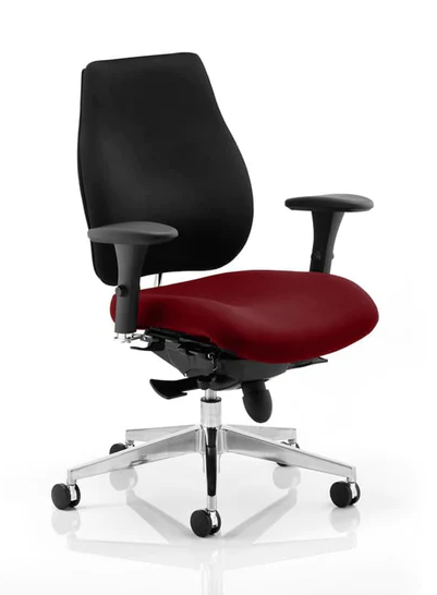 Chiro Plus Fabric Ergonomic Office Chair - Recommended by Leading UK Chiropractor Doctor