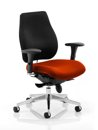 Chiro Plus Fabric Ergonomic Office Chair - Recommended by Leading UK Chiropractor Doctor