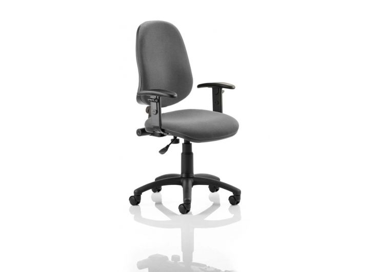 Eclipse 1 Plus Fabric Operator Office Chair - Optional Colour and Armrests