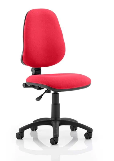 Eclipse 1 Plus Fabric Operator Office Chair - Optional Colour and Armrests
