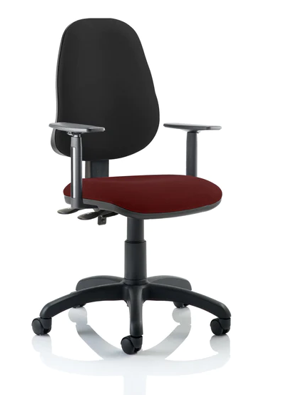 Eclipse 2 Plus Fabric Operator Office Chair - Optional Colour and Armrests