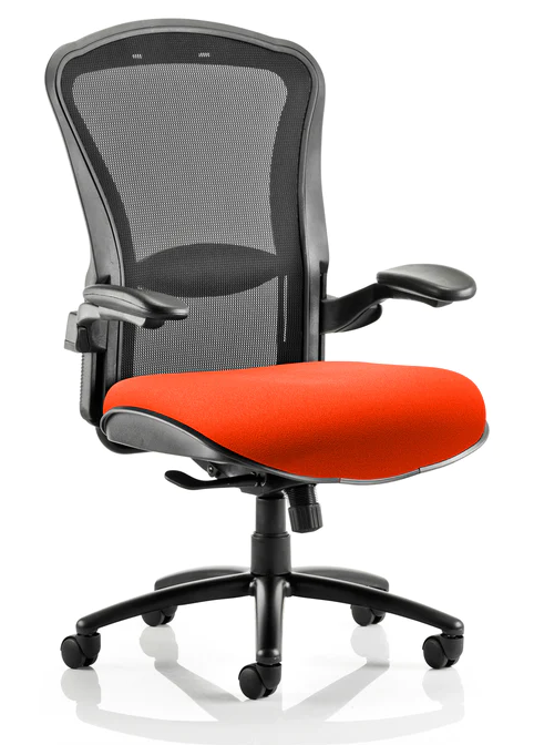 Houston Fabric and Mesh Heavy Duty Office Chair - Up to 32 Stone