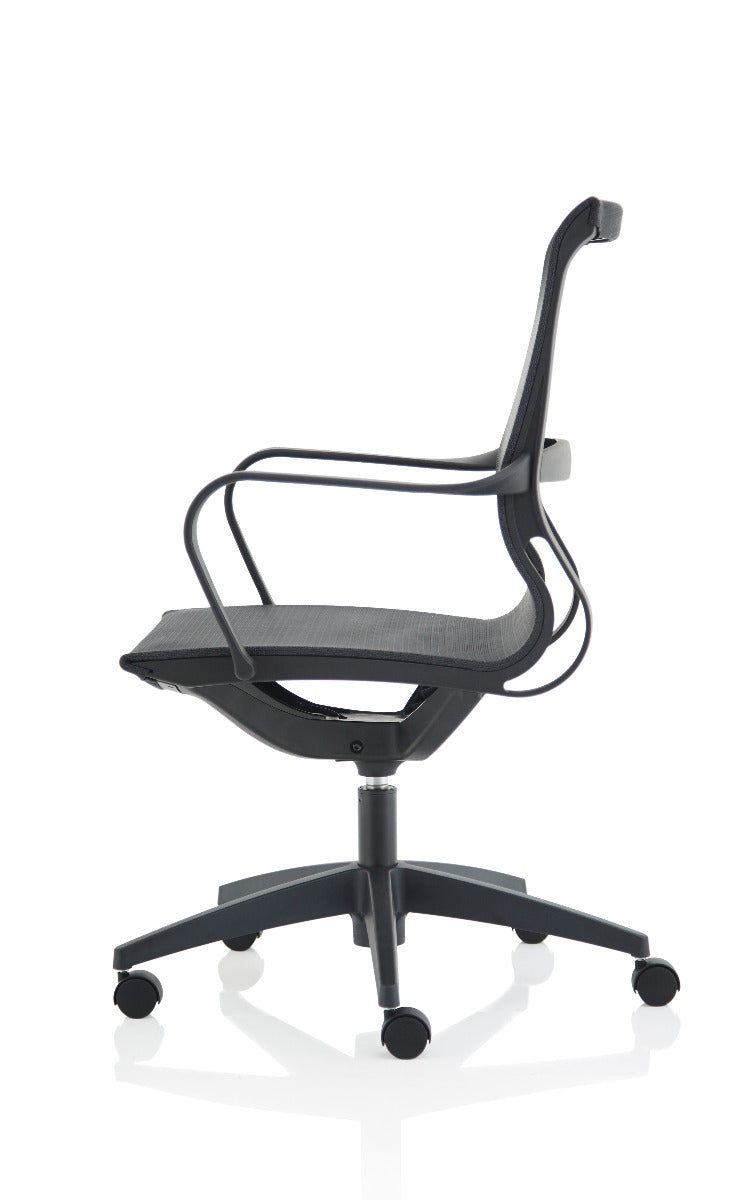 Lula Stylish Black Mesh Operator Office Chair