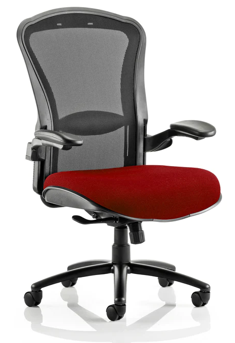 Houston Fabric and Mesh Heavy Duty Office Chair - Up to 32 Stone