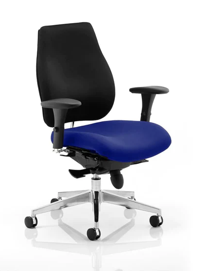 Chiro Plus Fabric Ergonomic Office Chair - Recommended by Leading UK Chiropractor Doctor