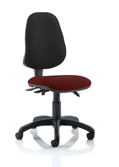 Eclipse 3 Plus Fabric Operator Office Chair - Optional Colour and Armrests