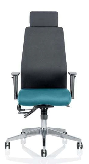 Onyx Fabric Ergonomic Posture Office Chair - Recommended by Leading UK Chiropractor Doctor
