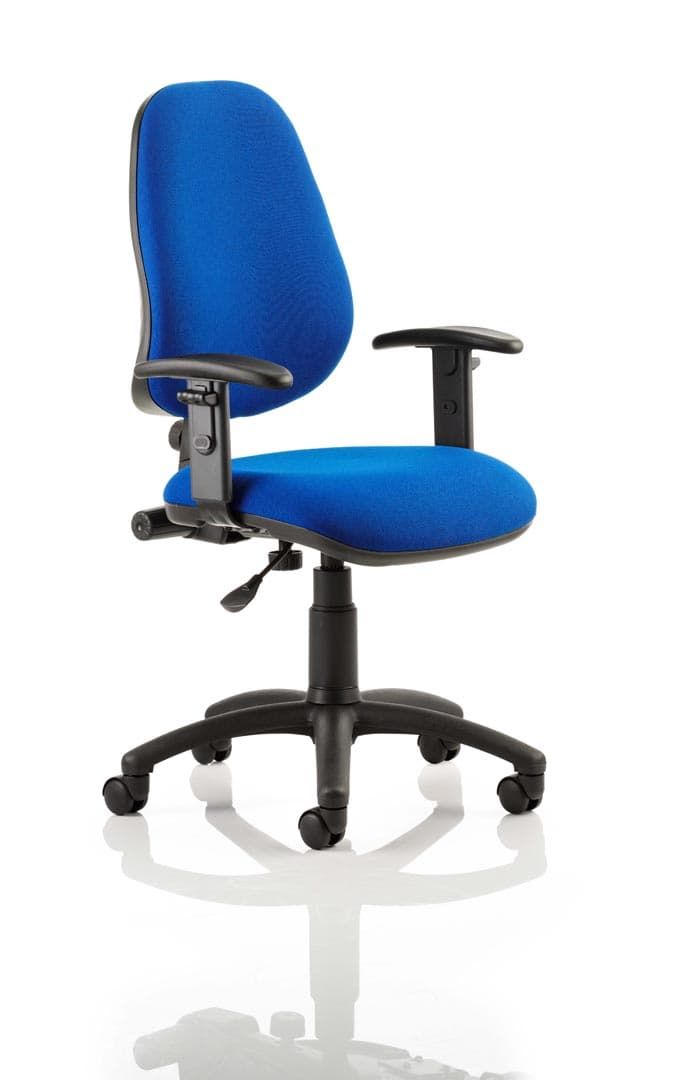 Eclipse 1 Plus Fabric Operator Office Chair - Optional Colour and Armrests