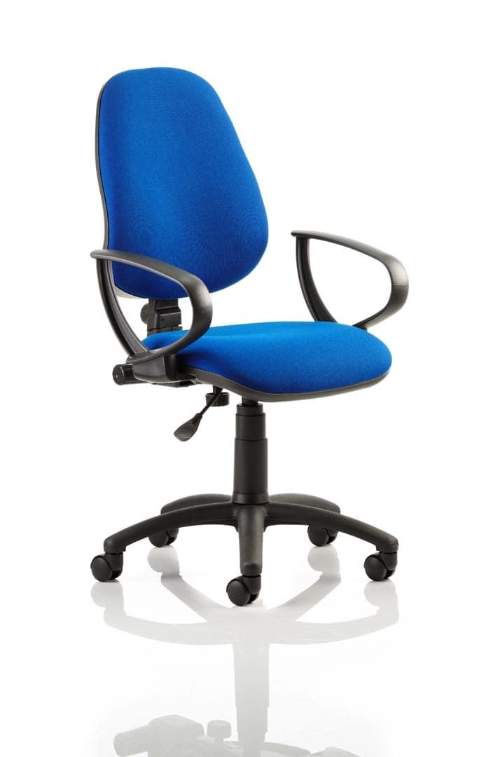 Eclipse 1 Plus Fabric Operator Office Chair - Optional Colour and Armrests
