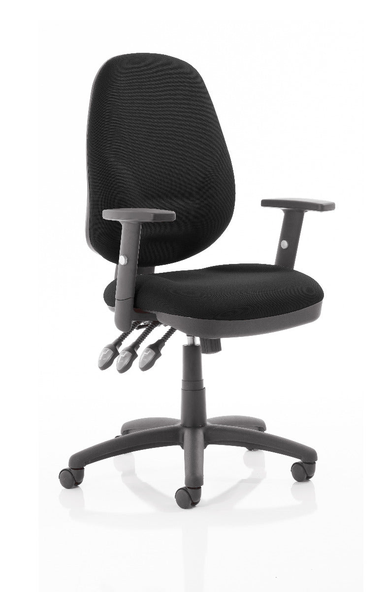 Eclipse XL Plus Fabric Operator Office Chair - Optional Colour and Armrests