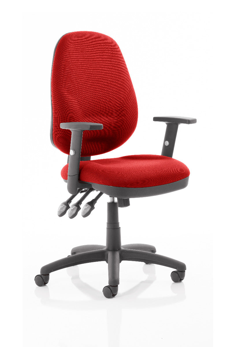 Eclipse XL Plus Fabric Operator Office Chair - Optional Colour and Armrests