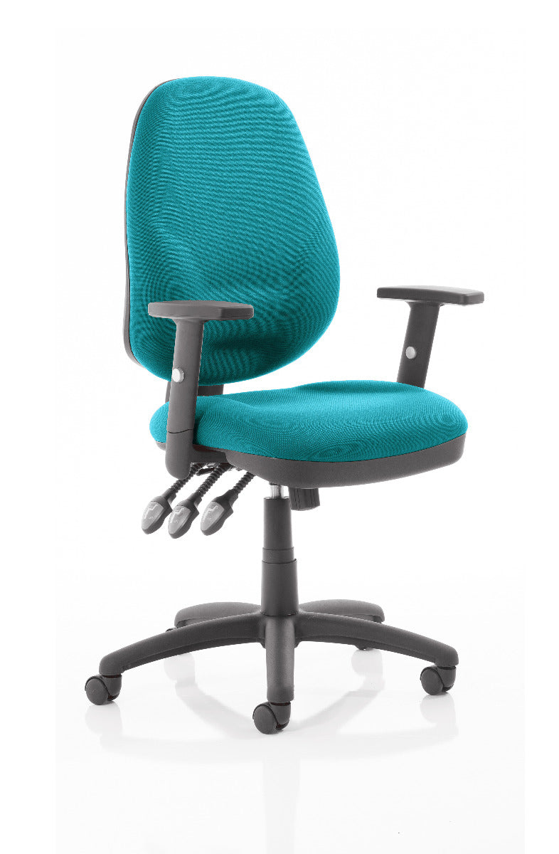 Eclipse XL Plus Fabric Operator Office Chair - Optional Colour and Armrests