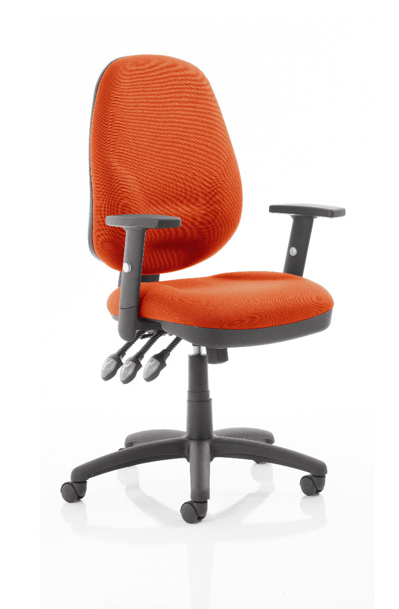 Eclipse XL Plus Fabric Operator Office Chair - Optional Colour and Armrests