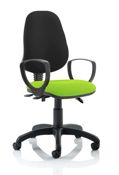 Eclipse 3 Plus Fabric Operator Office Chair - Optional Colour and Armrests