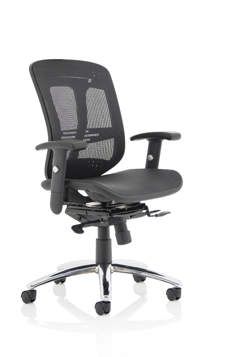 Mirage II Black Mesh Ergonomic Office Chair - Optional Headrest