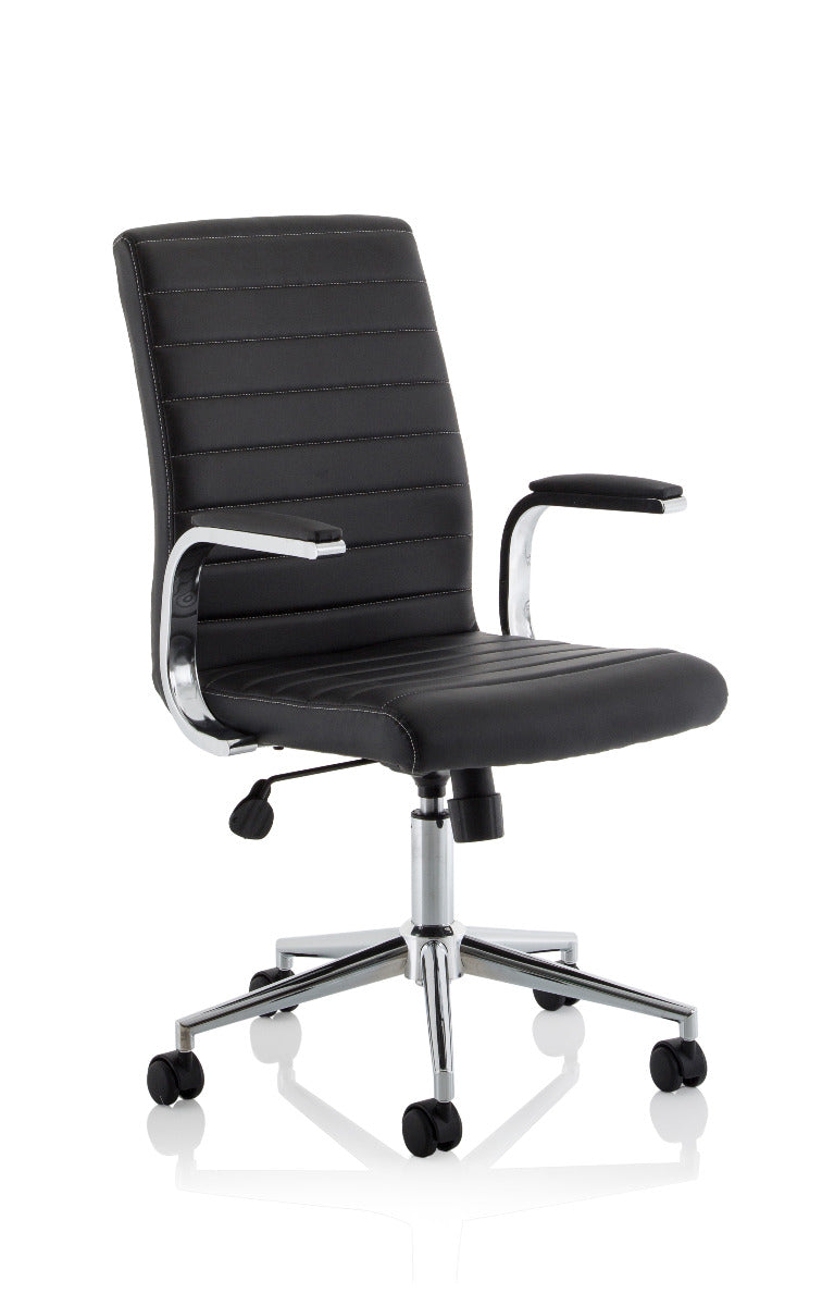 Ezra Leather Office Chair - Colour and Base Options