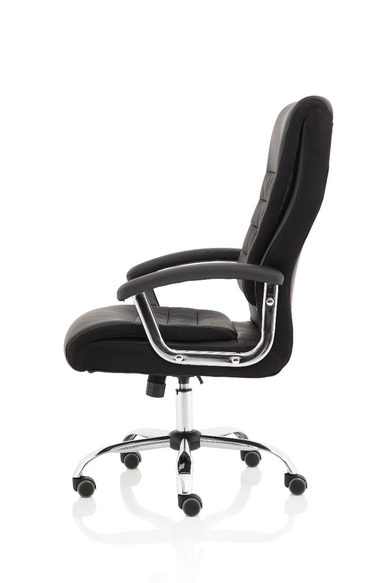 Dallas Black Faux Leather Office Chair