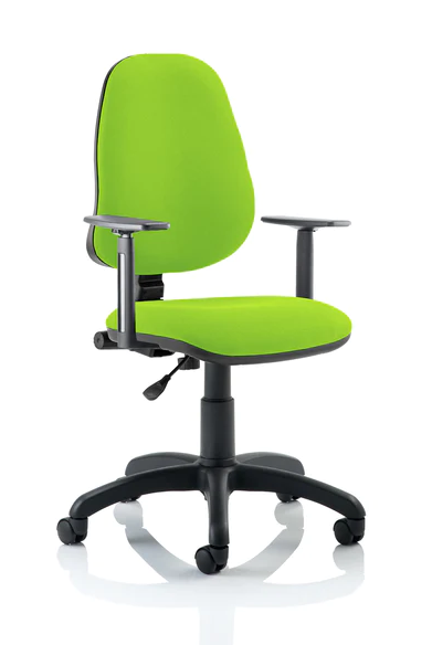 Eclipse 1 Plus Fabric Operator Office Chair - Optional Colour and Armrests