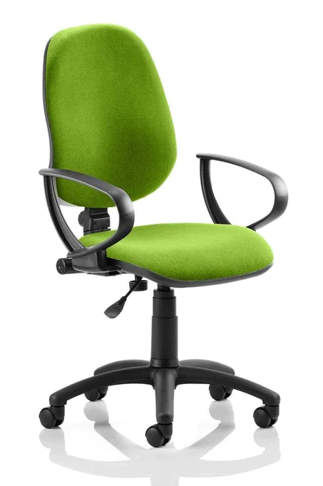 Eclipse 1 Plus Fabric Operator Office Chair - Optional Colour and Armrests