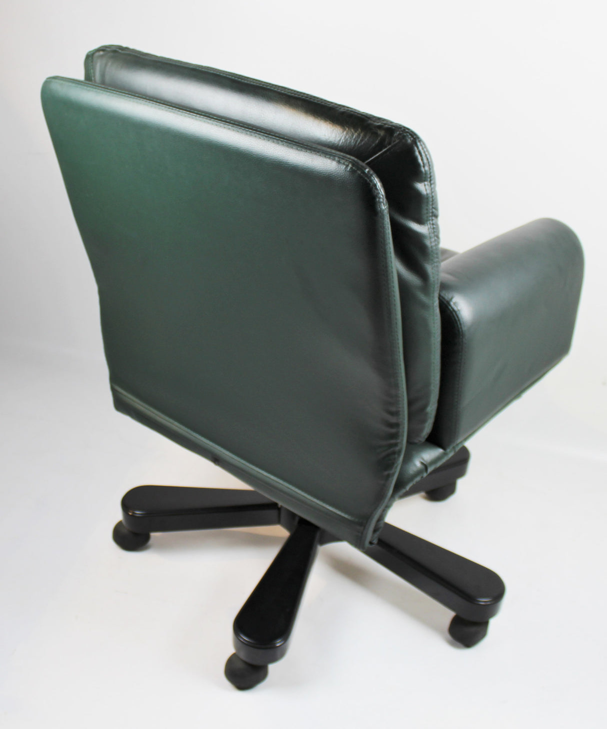 Modern Green Leather Office Chair - HSN-B019