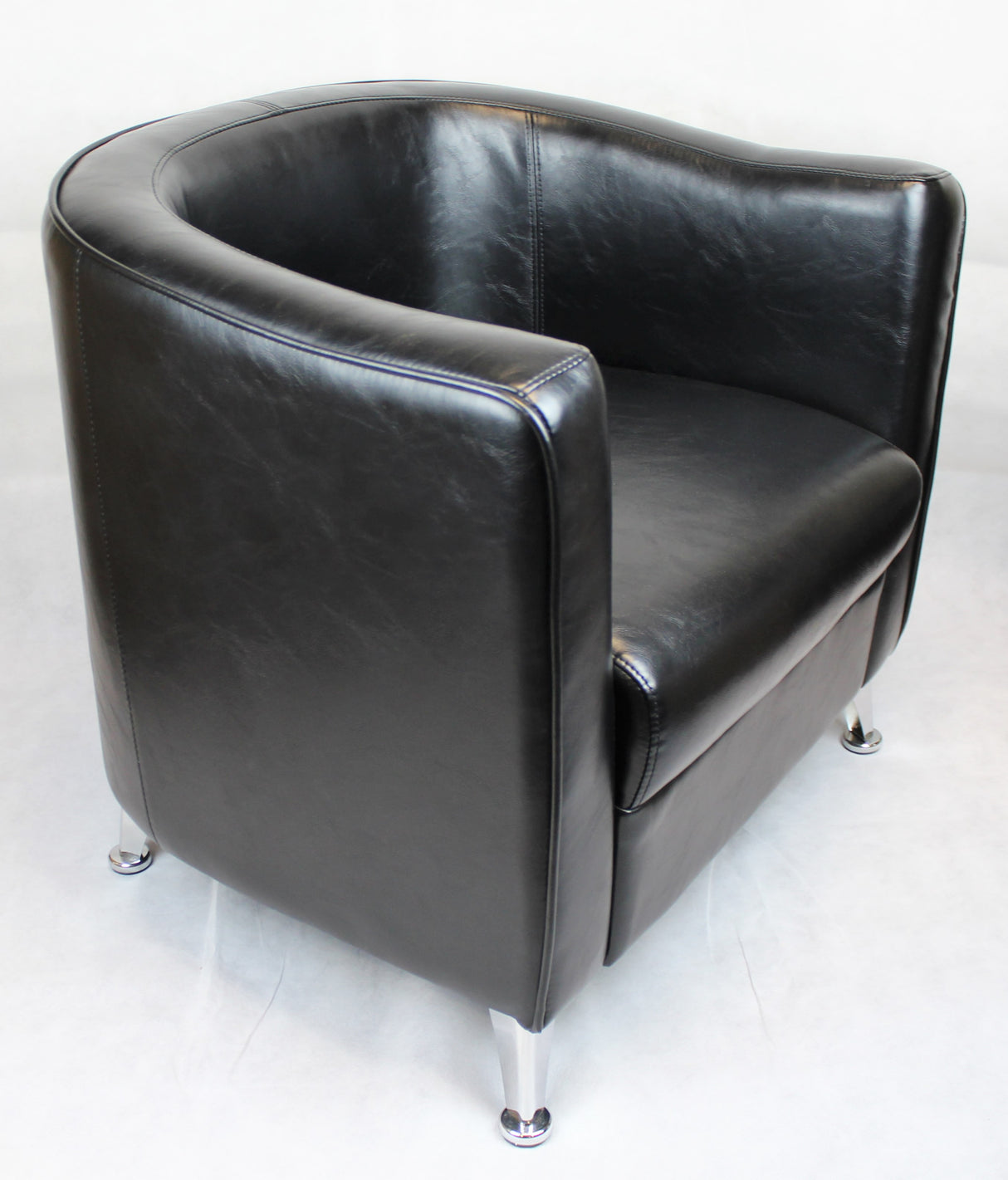 HB-022 Black Tub Reception Chair