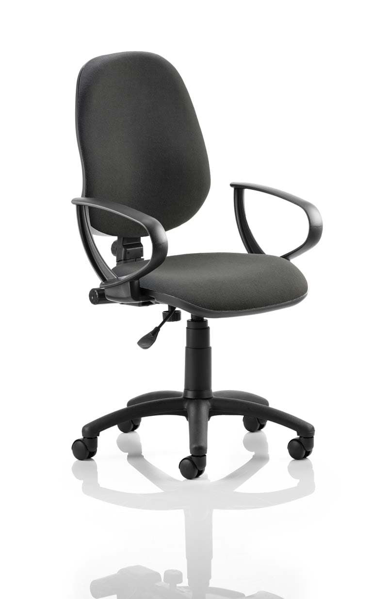 Eclipse 1 Plus Fabric Operator Office Chair - Optional Colour and Armrests