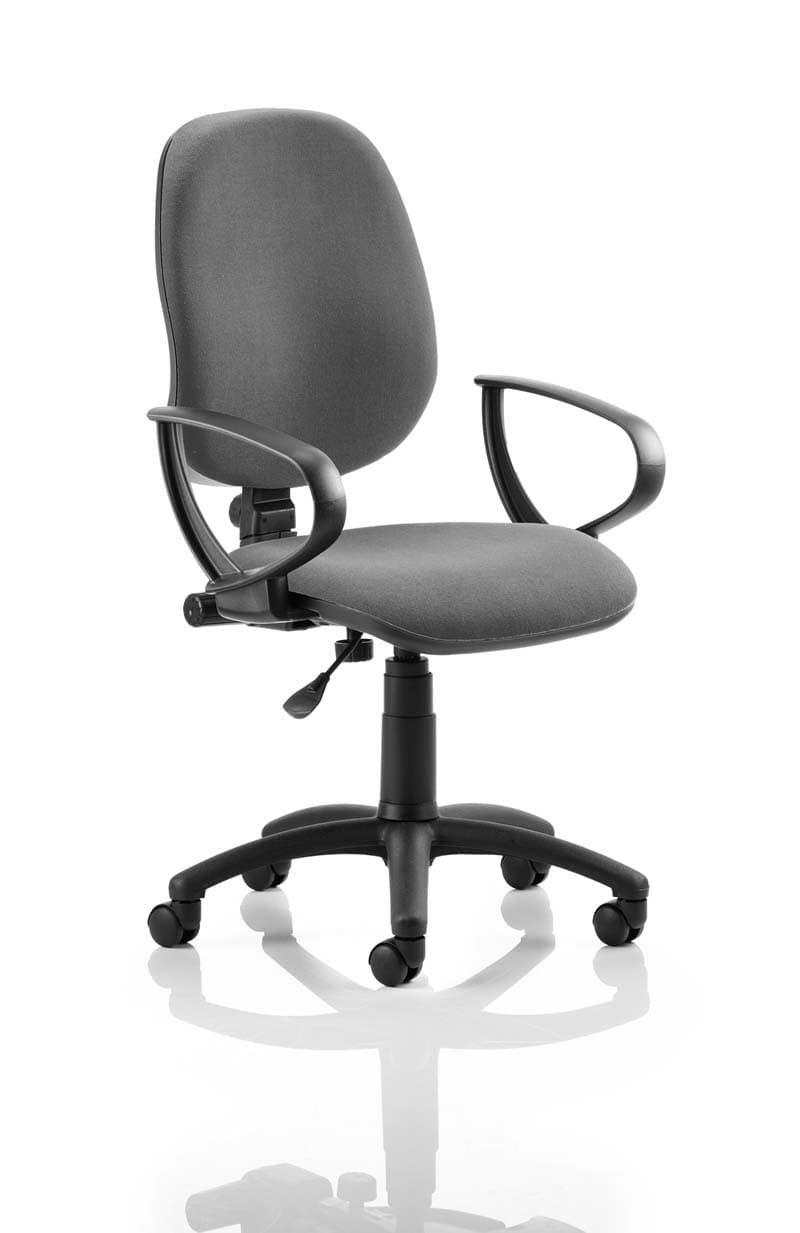 Eclipse 1 Plus Fabric Operator Office Chair - Optional Colour and Armrests