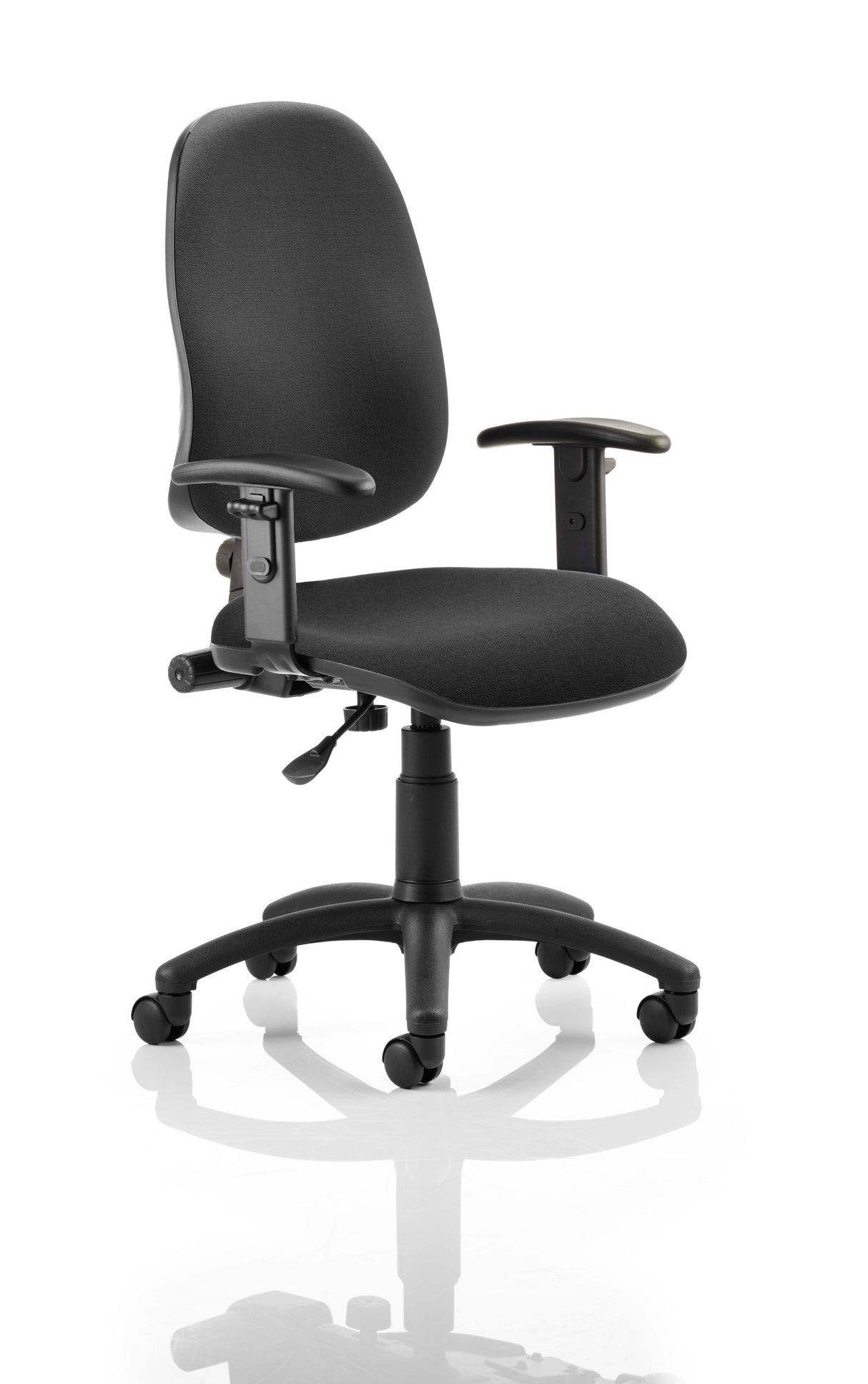 Eclipse 1 Plus Fabric Operator Office Chair - Optional Colour and Armrests