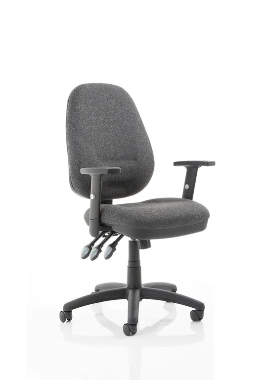Eclipse XL Plus Fabric Operator Office Chair - Optional Colour and Armrests