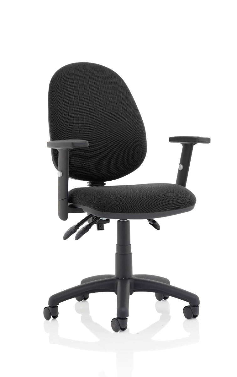 Eclipse 3 Plus Fabric Operator Office Chair - Optional Colour and Armrests