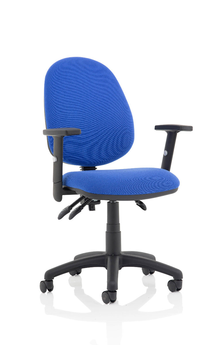 Eclipse 3 Plus Fabric Operator Office Chair - Optional Colour and Armrests