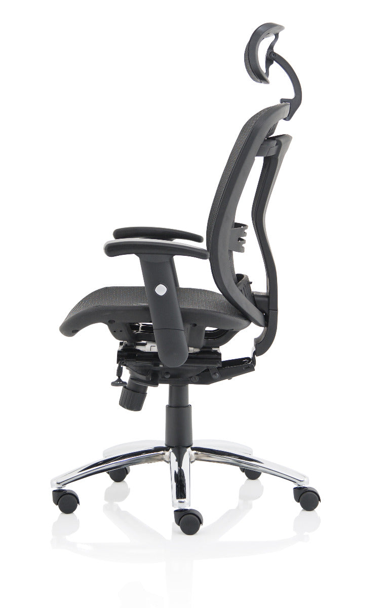 Mirage II Black Mesh Ergonomic Office Chair - Optional Headrest