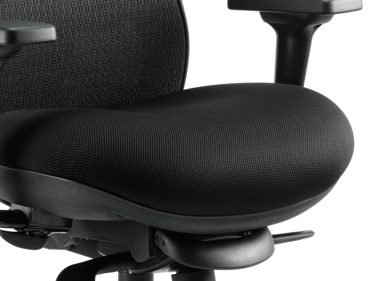 Stealth Shadow II Black Airmesh Seat and Mesh Back Ergonomic Office Chair