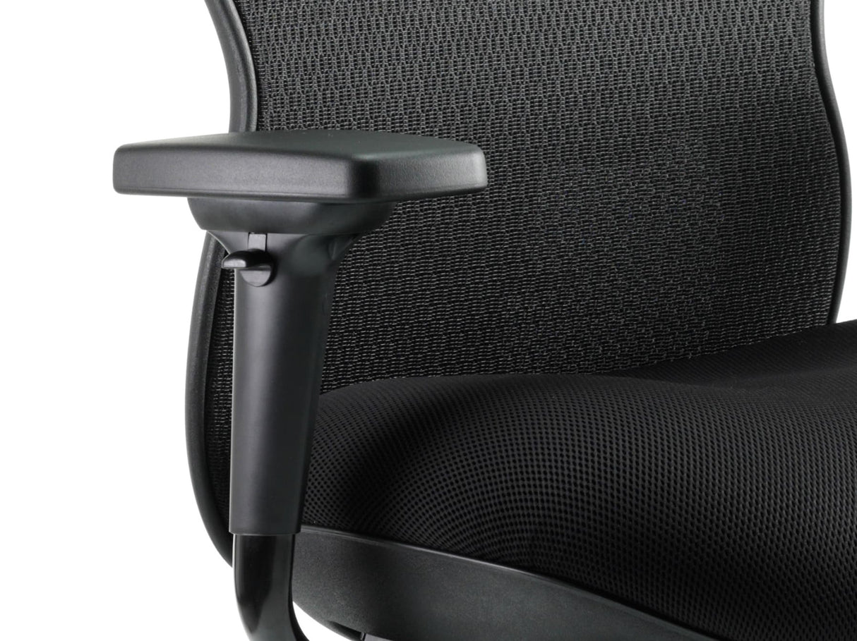 Stealth Shadow II Black Airmesh Seat and Mesh Back Ergonomic Office Chair