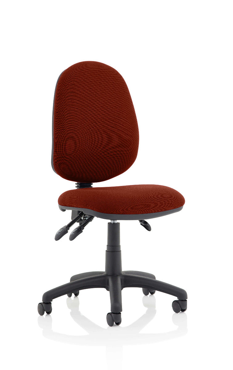 Eclipse 3 Plus Fabric Operator Office Chair - Optional Colour and Armrests